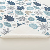 冬の離れと雪の形状シェルパブランケット シェルパブランケット (3/4)