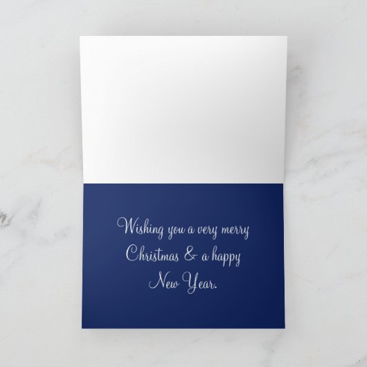 冬の雪かき氷のような青 シーズンカード (内部)