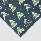 冬の雪が多い常緑樹 薄葉紙 (詳細)