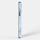 冬の雪が降る背景 iPhoneケース (右側面)