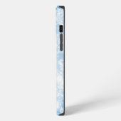 冬の雪が降る背景 iPhoneケース (左側面)