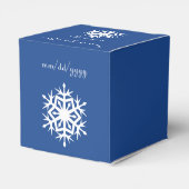 冬の雪が青い箱 フェイバーボックス (裏面サイド)