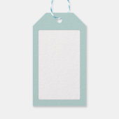 冬の雪が青淡い色のく ギフトタグ (裏面)