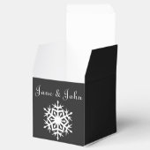 冬の雪が黒い箱 フェイバーボックス (オープン)