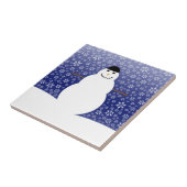 冬の雪だるまのタイル タイル (側面)