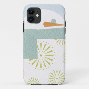冬の雪だるまの箱 iPhone 11 ケース