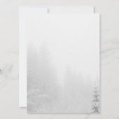 冬の雪だるまクリスマスグリーティングカード カード (裏面)