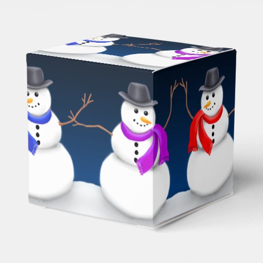 冬の雪だるまパーティー特典ギフトボックス フェイバーボックス (裏面サイド)