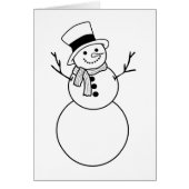 冬の雪だるま (正面)