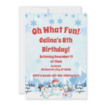 冬の雪だるま"ああ何おもしろい"誕生日