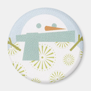 冬の雪だるま マグネット