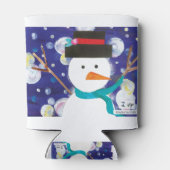 冬の雪だるま 缶クーラー (裏面)