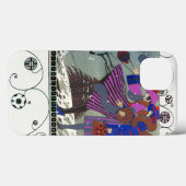 冬の雪と渦巻き/ファッション衣装デザイナー Case-Mate iPhoneケース (裏面 (横))