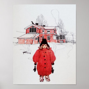 冬の雪に立つこと ポスター