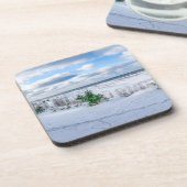 冬の雪に覆われたバルト海沿岸 コースター (左側)