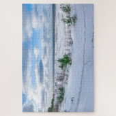 冬の雪に覆われたバルト海沿岸 ジグソーパズル (縦)