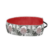 冬の雪に覆われたピンクのバラの絵 アスレチックヘッドバンド (右)