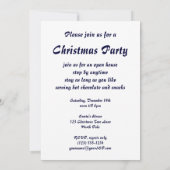 冬の雪に贈り物を贈るヴィンテージクリスマス 招待状 (裏面)