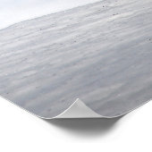 冬の雪に赤いキツネ ポスター (角)