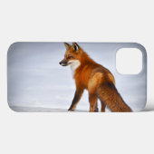 冬の雪に赤いキツネ Case-Mate iPhoneケース (裏面 (横))