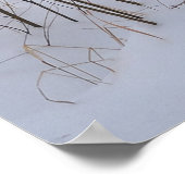 冬の雪に野生のカナダムースIII ポスター (角)