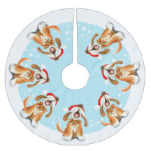 冬の雪のキャロルの歌う犬の木のワイシャツ