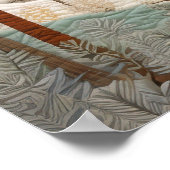 冬の雪のキルトポスター ポスター (角)