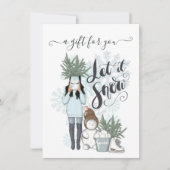 冬の雪のギフト券 (正面)