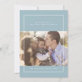 冬の雪のクリスマスフォトカード シーズンカード