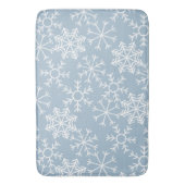 冬の雪のシームレスなパターン+アイディア バスマット (正面縦)