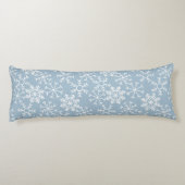 冬の雪のシームレスなパターン+アイディア ボディピロー (裏面)