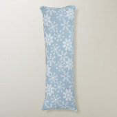 冬の雪のシームレスなパターン+アイディア ボディピロー (正面縦)