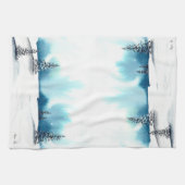 冬の雪のシーン – キッチンタオルby Cyn Rohrs キッチンタオル (横)