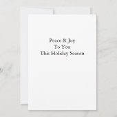 冬の雪のトナカイ 招待状 (裏面)