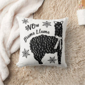 冬の雪のドラマラマ クッション (ブランケット)