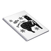 冬の雪のドラマラマ ノートブック (右側)