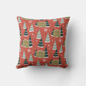 冬の雪のパインワンダーランド クッション (裏面)