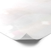 冬の雪のパステルカラー赤ちゃんシャワーへようこそ ポスター (角)