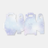 冬の雪のパステルカラー赤ちゃんシャワー フェイバーボックス (折り畳みなし)