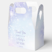 冬の雪のパステルカラー赤ちゃんシャワー フェイバーボックス (オープン)