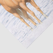 冬の雪のパロミノ四分の馬 薄葉紙 (詳細)