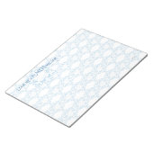 冬の雪のメッセージユーモアのある ノートパッド (アングル)