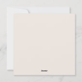 冬の雪の中でブルテリア犬メリークリスマス シーズンカード (裏面)