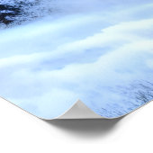 冬の雪の中でムース | AIアートポスター ポスター (角)