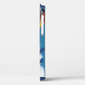 冬の雪の中でヴィンテージ旅行、スポーツスキーヤースキー Case-Mate iPhoneケース (裏面 / 左)