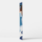 冬の雪の中でヴィンテージ旅行、スポーツスキーヤースキー Case-Mate iPhoneケース (裏面 / 右)