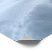 冬の雪の中で育つ元気のいい反馬 ポスター (角)