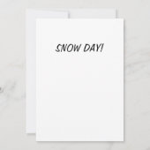 冬の雪の中に立つ (裏面)