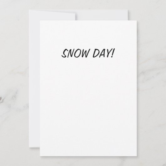 冬の雪の中に立つ (裏面)