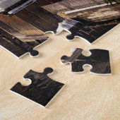 冬の雪の中のハルスタット町 ジグソーパズル (側面)